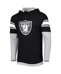 Men's New Era Black Las Vegas Raiders Long Sleeve Hoodie T-shirt