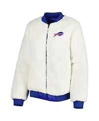 Women's G-iii 4Her by Carl Banks Oatmeal, Royal Buffalo Bills Switchback Reversible Full-Zip Jacket