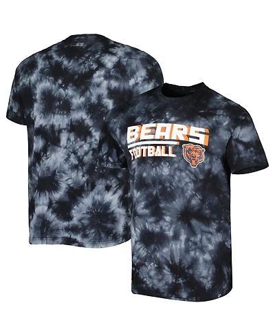 Men's Msx by Michael Strahan Black Chicago Bears Recovery Tie-Dye T-shirt