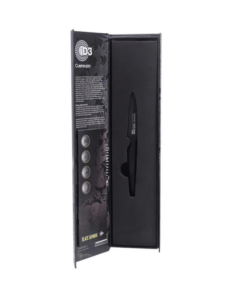 Cuisine::pro Id3 Black Samurai 3.5" Paring Knife