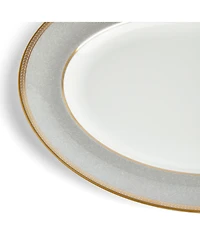 Renaissance Grey Oval Platter 13.75"