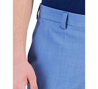 Hugo by Hugo Boss Men's Modern-Fit Light Blue Superflex Suit Pants