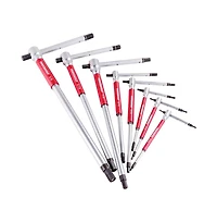 Powerbuilt 8 Piece Sae T-Handle Hex Key Wrench Set with Storage Rack