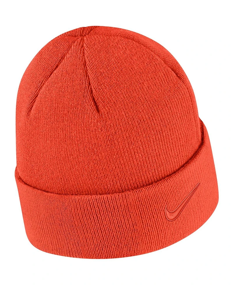 Men's Nike Orange Clemson Tigers Tonal Cuffed Knit Hat