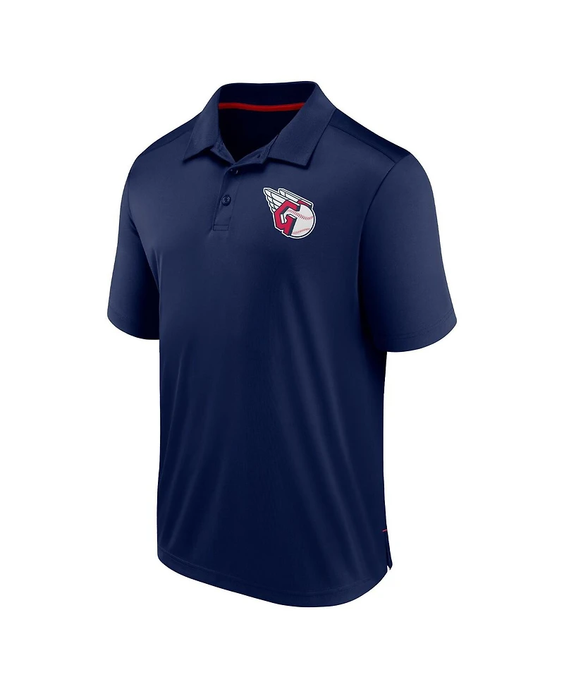 Men's Fanatics Navy Cleveland Guardians Hands Down Polo Shirt