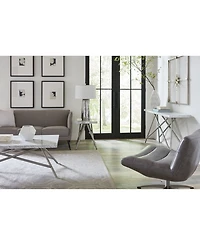 Coral Carrara Marble Console Table