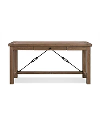 Autumn Flint Oak Home Office Writing Desk