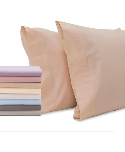 100% Premium Cotton Pillow Cases - Soft and Breatheable Open Enclosure Queen Pink