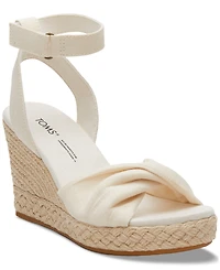 Toms Women's Marisela Twist Platform Espadrille Wedge Sandals