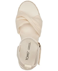 Toms Women's Marisela Twist Platform Espadrille Wedge Sandals