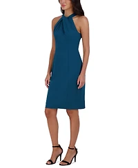 julia jordan Halter-Neck Sleeveless Sheath Dress