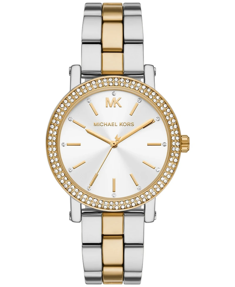 Michael Kors Women's Corey Three-Hand Two-Tone Alloy Watch 38mm