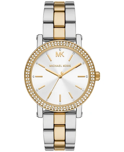 Michael Kors Women's Corey Three-Hand Two-Tone Alloy Watch 38mm