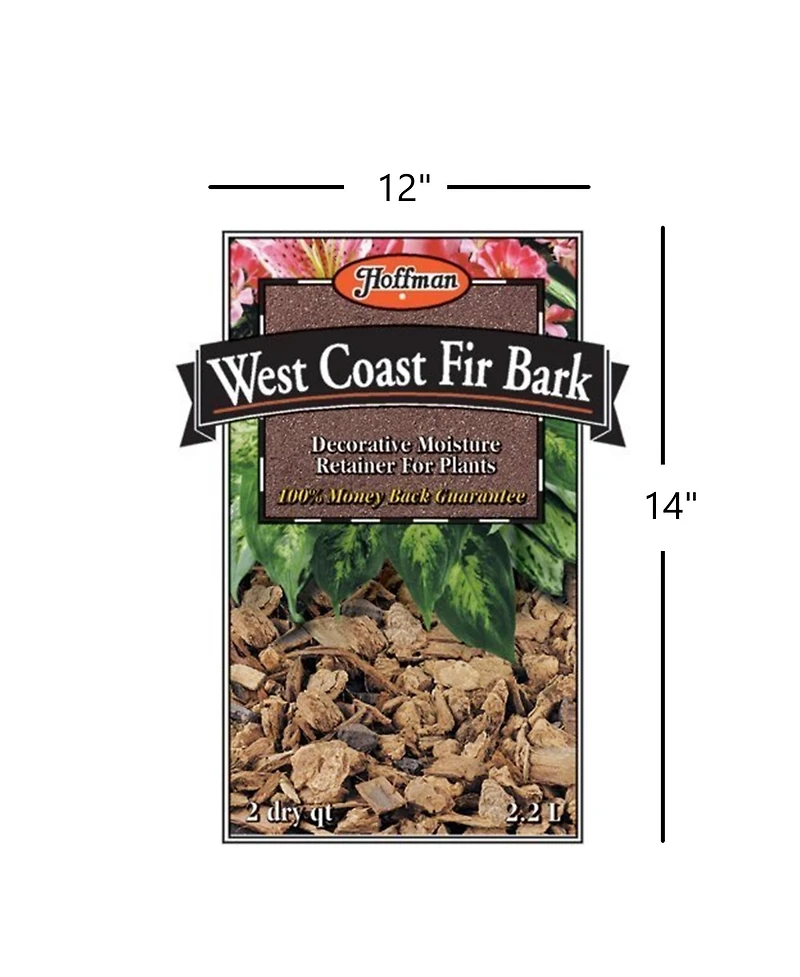 Hoffman A H Inc/Good Earth West Coast Fir Bark Moisture Retainer, 2qt