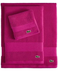 Lacoste Home Heritage Anti-Microbial Supima Cotton Hand Towel, 16" x 30"