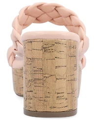 Journee Collection Women's Kyaa Braided Platform Sandals