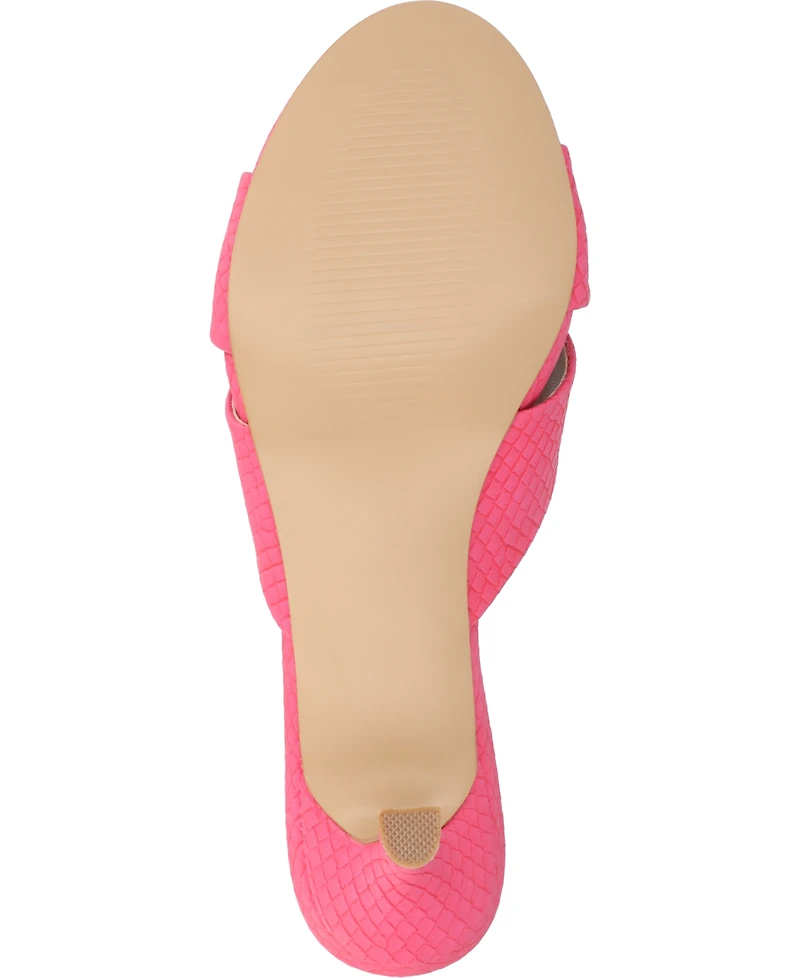 Journee Collection Women's Berkly Slip-On Kitten Heel Sandals