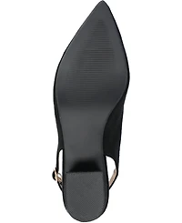 Journee Collection Women's Sylvia Block Heel Slingback Pumps