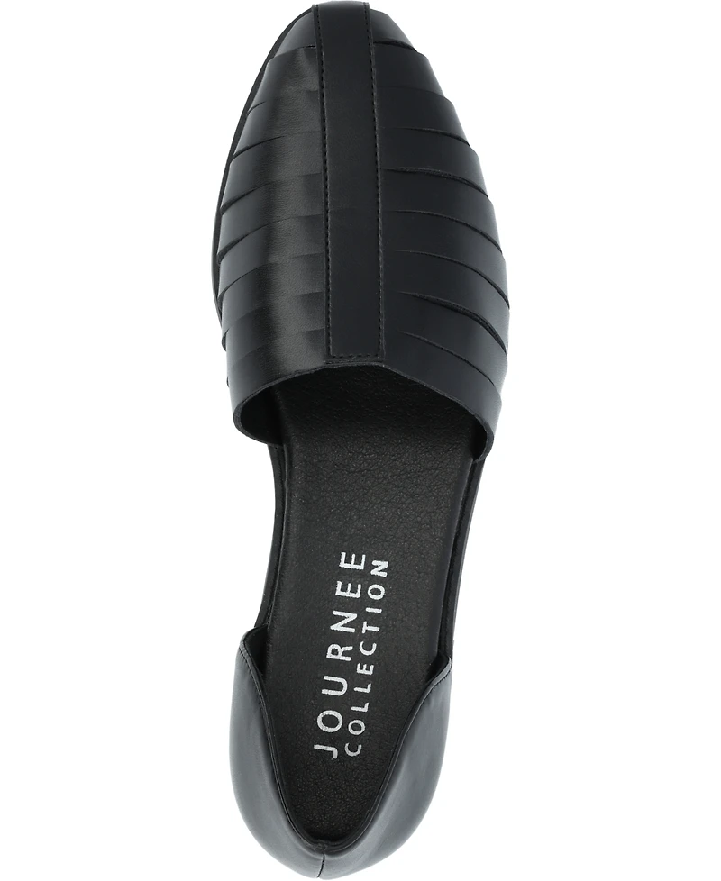 Journee Collection Women's Anyah Caged Two-Piece Flats