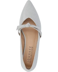 Journee Collection Women's Cait Bow Mary Jane Pointed Toe Flats