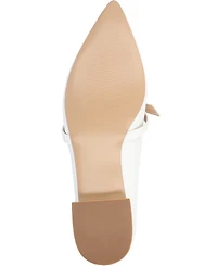 Journee Collection Women's Cait Bow Mary Jane Pointed Toe Flats