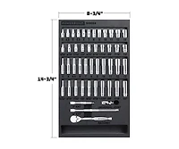 Powerbuilt 47 Piece Pro Tech 1/4 in. Dr. Sae & Metric Socket Set