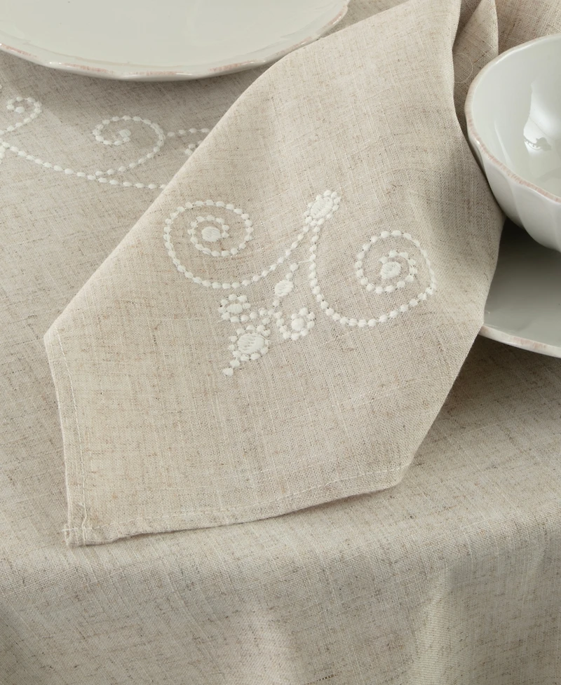 Lenox French Perle Embroidered Napkin, 19" x 19"