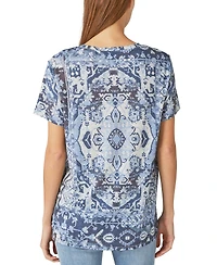 Lucky Brand Women's Printed Crewneck T-Shirt