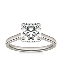 Charles & Colvard Moissanite Cushion Cut Solitaire Ring (2 ct. t.w. Diamond Equivalent) 14k White or Yellow Gold