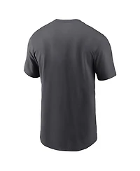 Men's Nike Anthracite New York Giants 2022 Nfl Playoffs Iconic T-shirt