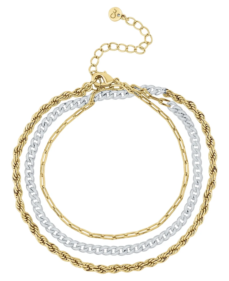 And Now This Two-Tone Multi Wrap Bracelet