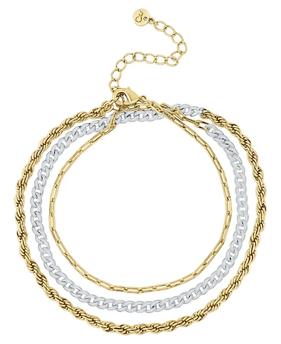 And Now This Two-Tone Multi Wrap Bracelet