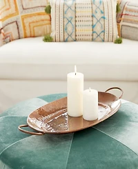 Rosemary Lane Metal Tray, Set of 3, 27" W, 3"H