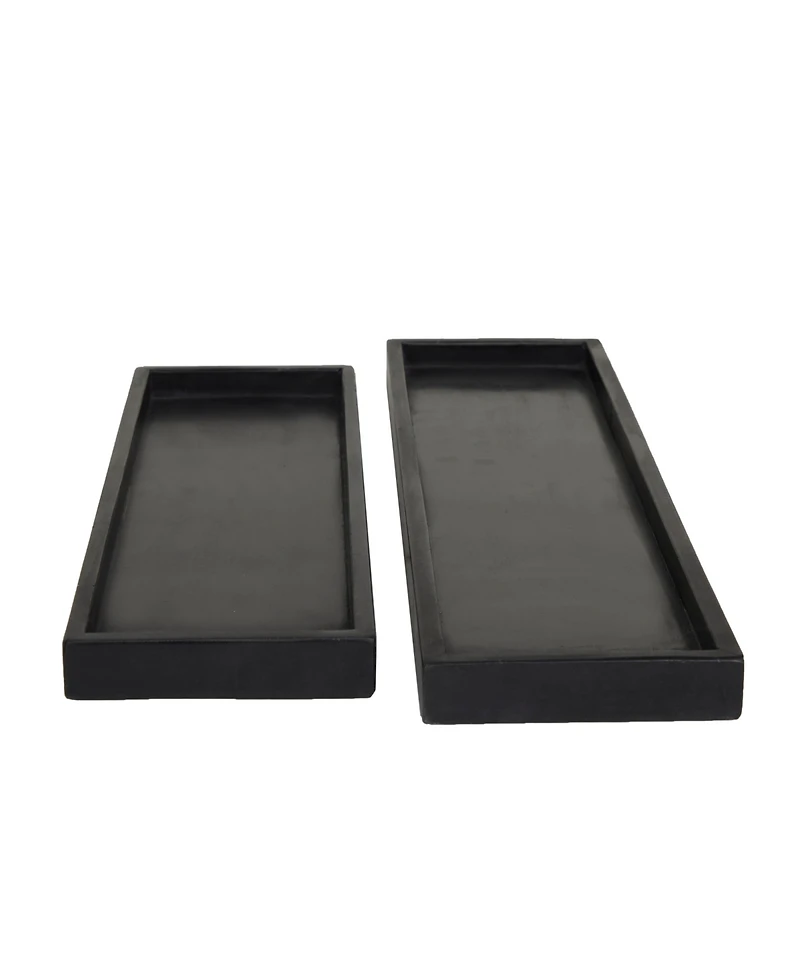 Marble Modern 2 Piece Tray Set