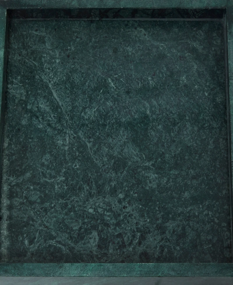 Rosemary Lane Marble Tray with Raised Border, Set of 2, 10", 8" W