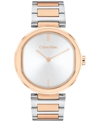 Calvin Klein Women's 2-Hand Two-Tone Stainless Steel Bracelet Watch 36mm