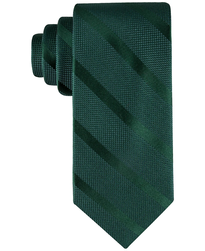 Tommy Hilfiger Men's Solid Textured Stripe Tie