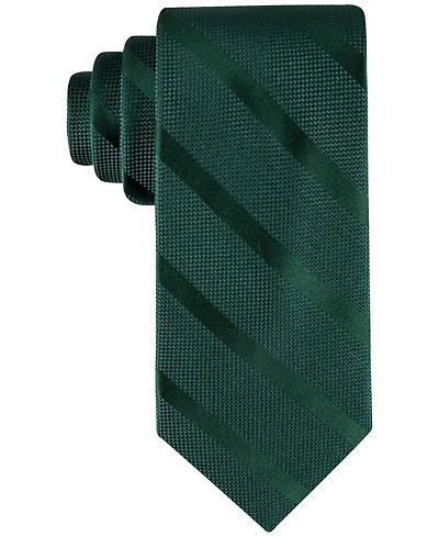 Tommy Hilfiger Men's Solid Textured Stripe Tie