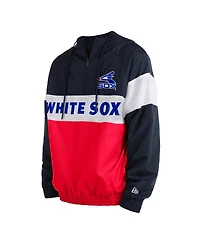 Men's New Era Red Chicago White Sox Raglan Quarter-Zip Hoodie