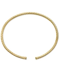 3-Pc. Set Twisted Cable Cuff Bracelets in 14k Tricolor Gold-Plated Sterling Silver