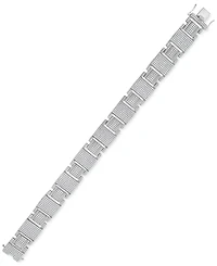 Men's Diamond Pave Square Link Bracelet (6-1/2 ct. t.w.) in 10k White Gold