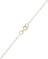 Crystal Pave Heart 18" Pendant Necklace in 10k Gold