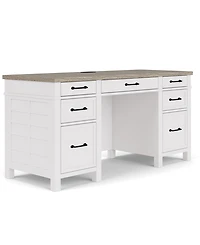 Finn 62" Wood Dovetail Joinery Executive Desk