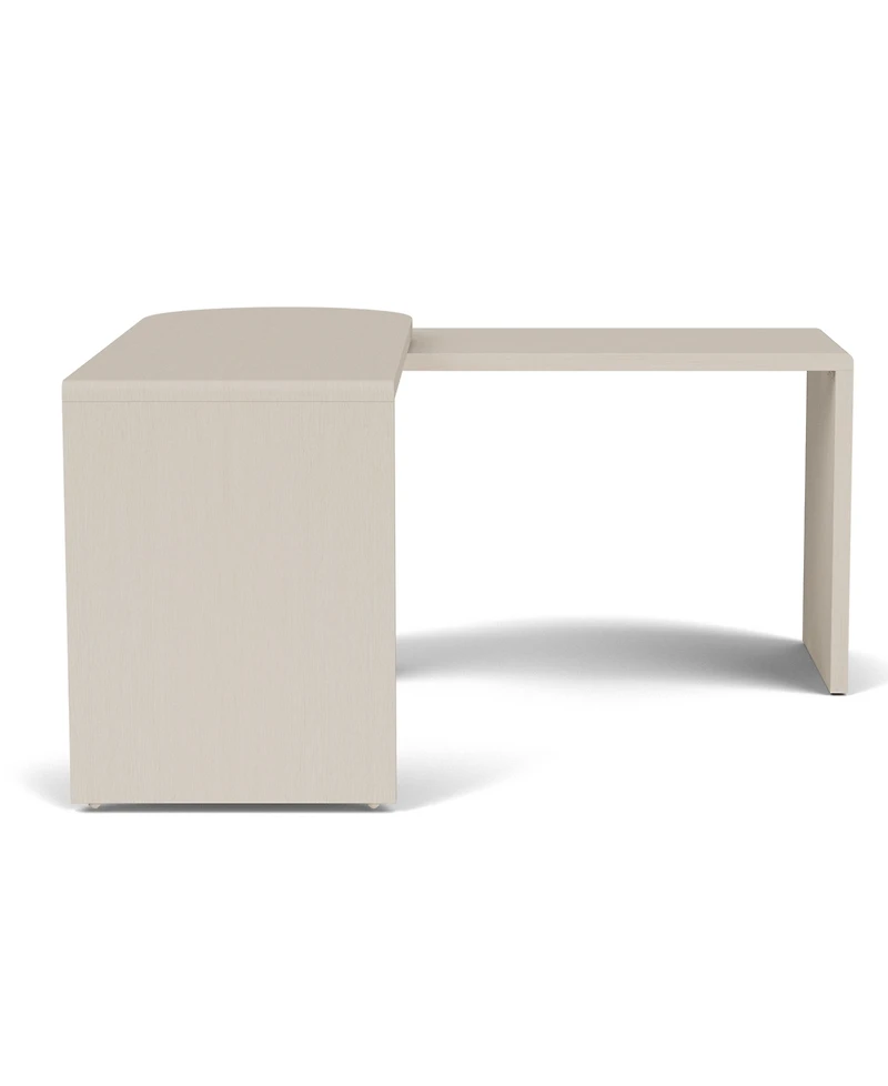 Maren 83" Wood 360 Degrees Swivel Desk
