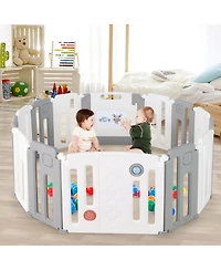 Costway Baby 14 Panels Safety Playpen Activity