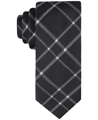 Calvin Klein Men's Stitch Plaid Tie