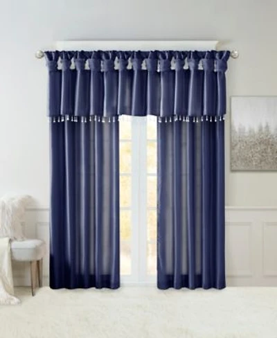 Madison Park Emilia Lined Twisted Tab Top Faux Silk Window Collection