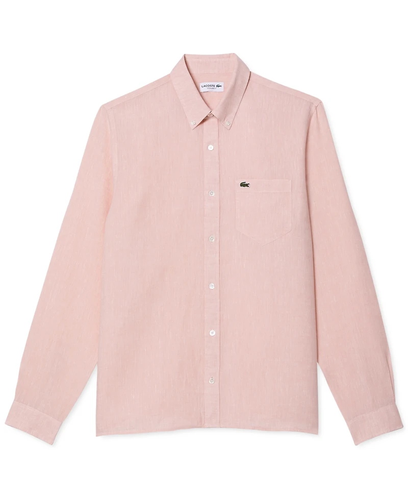 Lacoste Men's Regular-Fit Linen Shirt
