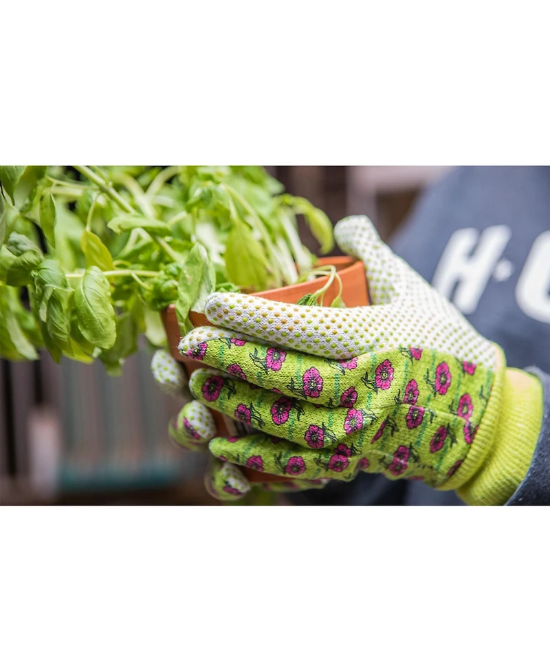 G & F Products Women Soft Jersey Garden Gloves, 3 Pairs