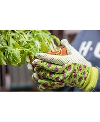 G & F Products Women Soft Jersey Garden Gloves, 3 Pairs